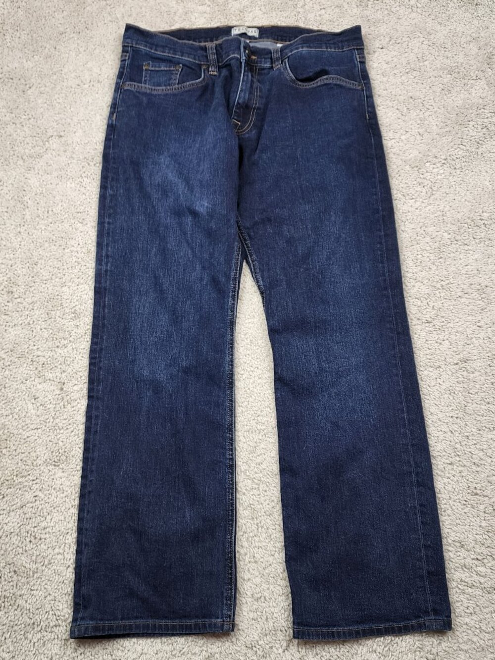 Tecovas Jeans Mens 34x30 Rugged Standard Dark Indigo Stretch Western Cowboy USA
